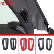 ABS Car A-Pillar Air Outlet Frame Trim Cover For Corvette C8 Stingray Z51 Z06 2020-2023 Car Accessor