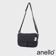 anello TOY TOTE2 防潑水 可機洗輕量休閒斜背包- 黑色