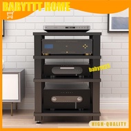 Home Audio System CD Equipment Stand KTV Theater Solid Wood Metal Audio Stand