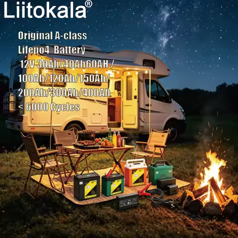 LiitoKala 12V 30Ah 40Ah 100Ah 120Ah 150Ah 200Ah 300Ah 400Ah high-capacity lithium iron phosphate bat