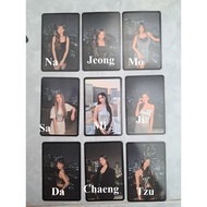 GENUINE PRE WITH YOUTH TWICE CARD Nayeon Jeongyeon Momo Sana Jihyo Mina Dahyun Chaeyoung Tzuyu