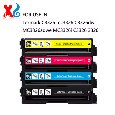 EUR NA With Chip 3K 2.5K Toner Cartridge For Lexmark C3326 mc3326 C3326dw MC3326adwe MC3326i C3326 3