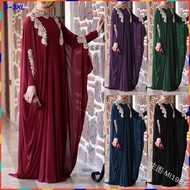 Baju Raya 2022 Jubah Muslimah Pakaian Lara Raisya Baju Kurung Moden Blouse Muslimah Jubah Long Dress Muslimah Kebaya Baju Melayu Kaftan Abaya Muslim Wear Peplum Palazo Fashion Women Lace Wanita Murah Plus Size Banquet 9019