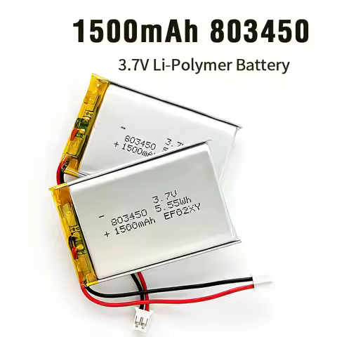803450 Batteries 3.7V Lithium Polymer Battery 1500mAh Rechargeable Ph2.0 for Massage Instrument Car 
