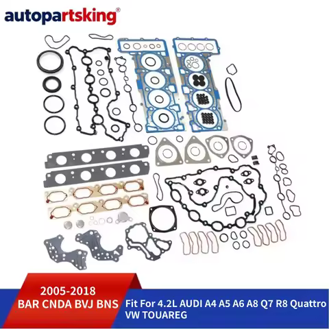 Engine Parts Full Cylinder Head Gasket Seal Set Kit 05-18 4.2 L V8 Gas BAR CNDA For AUDI A4 A5 A6 A8
