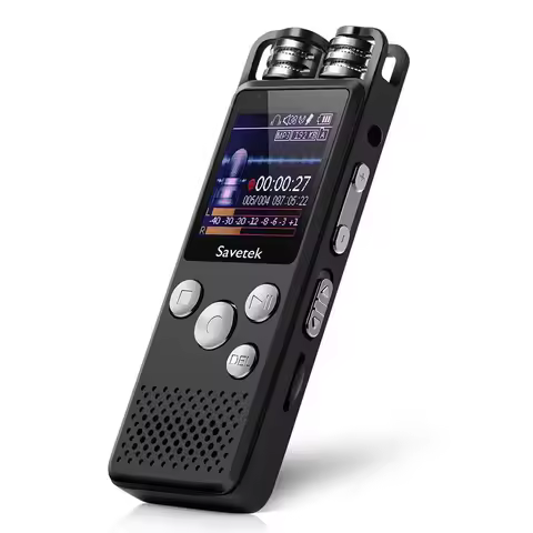 128GB Voice Activated Digital Voice Recorder USB Pen 500hrs Recording PCM HD 1536Kbps Mp3 Player Pas