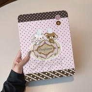[Good Luck] Polka Dot Long-Eared Rabbit ipad MINI7 Tablet Case pro37 cm A16 Protective Case 10/9/8th