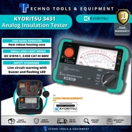 KYORITSU Analogue Insulation Testers 3431 - 100% New &amp; Original