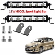 Proton Exora Daylight Fog Light Led Sport Light DRL Fog Lamp 6Led Light Bar Spotlight Lampu Kereta