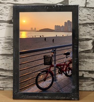 Frame Foto Kayu Minimalis 10RJ Black - Bingkai Foto 20x30cm Hitam