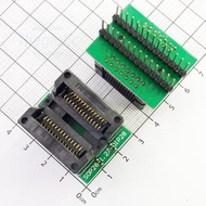 Socket Converts IC Pin SOP-28 1.27mm to DIP-28 2.54mm Green