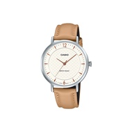 (2 Years Warranty) Casio LTP-VT04L Series Women Analog Watch Brown Leather Strap (TWP-01)