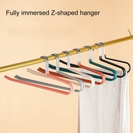 Non-Slip Metal Shirt Trouser Hook Hanger 5 Pcs Coat Hanger Clothes Rack Open Ended Pant Easy Slide Wardrobe Organizer