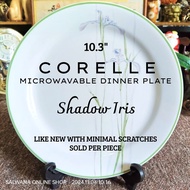 10.3inches CORELLE SHADOW IRIS MICROWAVABLE DINNER PLATE • JAPAN SURPLUS