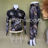 Hikmah KEBAYA Sogan COUPLE/BAJU BATIK COUPLE/BATIK SET/BATIK Long Sleeve/BATIK Long Sleeve COUPLE Skirt LILIT
