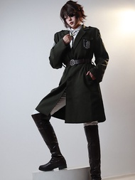 เสื้อแจ็คเก็ตคอสเพลย์ Wolf of Watermelon Attack on Titan Season Final Survey Corps Levi Anime Cospla
