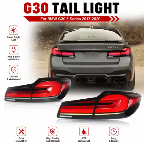 Car Tail Lights For BMW G30 G38 Taillight 2017-2020 520i 530i 530e 540i 540e Rear Lamps Plug and Pla