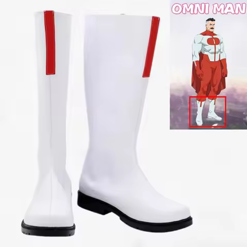 Mark Grayson Omni Man Cosplay Costume Shoes Handmade Faux Leather Boots