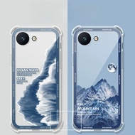 for Blue Fox Aura A1 phone case, landscape transparent NX1 protective case, nx1 four-corner anti-dro