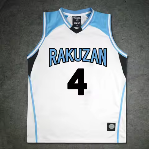 Kuroko's Basketball Kuroko No Basuke RAKUZAN High School No.4 Akashi Seijuro Cosplay Top Vest Basket