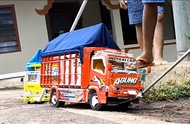 Miniatur truk oleng permata agung termurah truk oleng warn merah