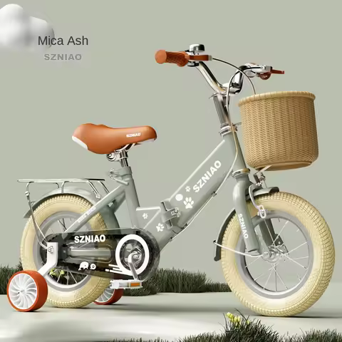 Vintage Foldable Children's Bicycle 3-4-5-6 Years Old Boys and Girls 14″16″18″ Pedal Bike