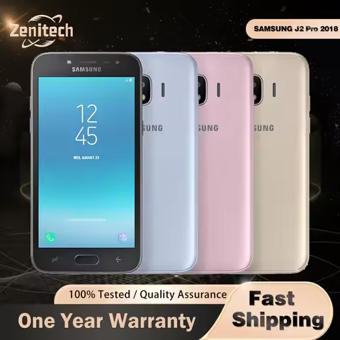 Original Samsung Galaxy Grand Prime J2 Pro (2018) J250F 4G Mobile Phone 5.0'' 1.5GB RAM 16GB ROM 8MP