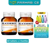 BLACKMORES Vitamin C 500mg 60 Tablets x 2 Bottles EXP:02/2028 [ Vit C Farmasi CS ]