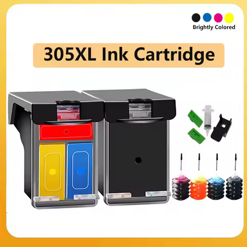 For HP 305 XL 305XL Refillable Ink Cartridge For HP305 DeskJet 2710 2720 4110 4120 4130 ENVY 6010 60