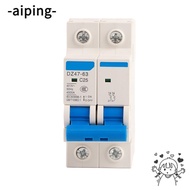 AIPING 2P Circuit Breaker, DZ47-63 2P 400V AC Circuit Breaker, Durable 25A/40A/50A/63A Miniature Cir