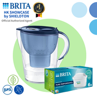 BRITA - Marella 3.5L water filter 濾水壺配1+6件 濾芯 (藍色)