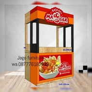 gerobak bakso/ gerobak bakso aci/ booth mie murah 