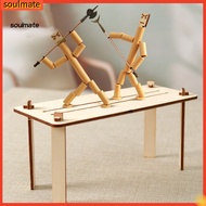 soulmate|  Bamboo Man Toy Bamboo Man Playset Set of 2 Bamboo Man Battle Toys with Weapon Accessories