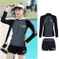 ⭐READY STOCK⭐ ◎『Ariel』Swimsuit for women and Man Long sleeved Mens 2 piece Swimwear Beach wear Swim
