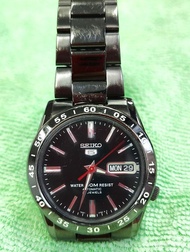 Seiko 精工 舊款 5號仔 盾牌5 炭灰色 齊表帶格