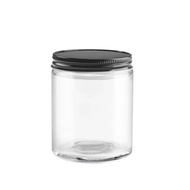 60ml 120ml Custom wide - mouthed straight - barrel glass jar with metal cap