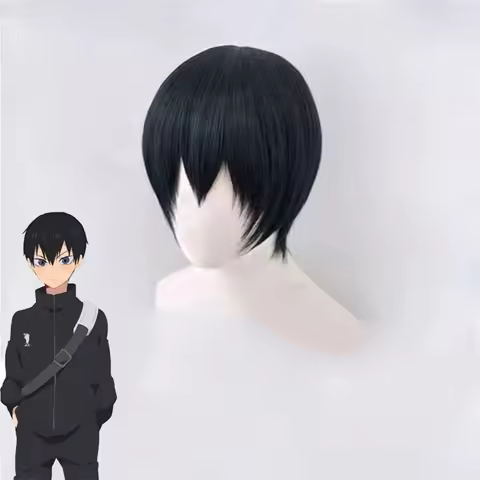 Anime Haikyuu Role Modeling Headgear Man Daily Clothing Match Universal Short Style Wig Tobio Kageya