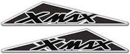 PUXINGPING- Motorcycle Stickers Mark Tank Decals Emblem Badge Tank Pad Protector Decal For Yamaha XMAX 125 250 300 400 (Color : Silver)