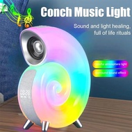 Conch Music Lamp RGB Bluetooth Music Rhythm Light Support Alarm Clock Sleep Noise APP Control Bluetooth Speaker New 2023