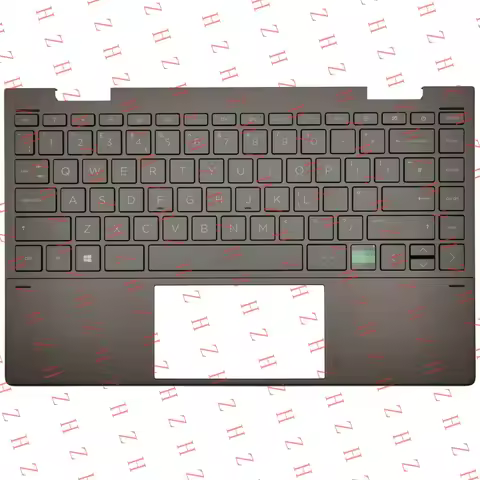 P+FOR HP Envy 13-AY Palmrest Cover Keyboard UK Black Backlit L94518-031