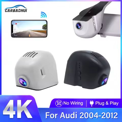 4K Car Dash Cam For Audi A3 A4 A5 A6 A7 A8 Q3 Q5 Q7 2008-2013 Car Camera Video Recorder Dashcam WIFI