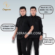 Black Civil Servant Uniform for Men, Black PDH Uniform, Black Civil Servant Uniform, Black Civil Ser