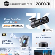 70mai Dash Cam M310 3K QHD | Night Vision | Car Recorder 24H | Parking Mode WIFI & App Control (Type
