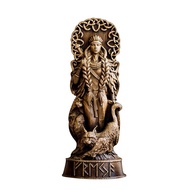 Freyja Statue Freya Norse Gods Carving Altar Heathen Asatru Viking God Goddes Sculpture Scandinavian