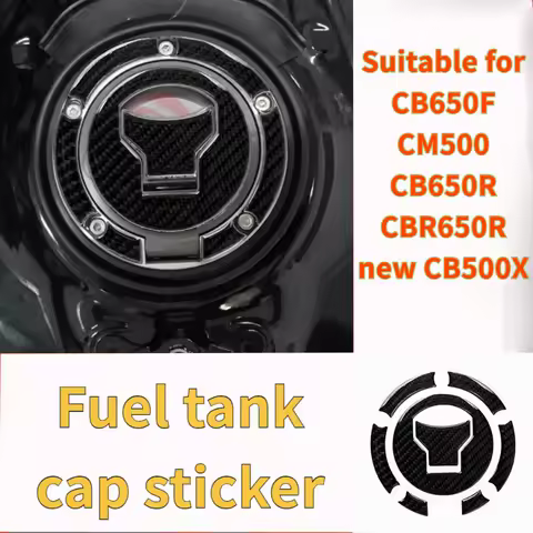 For Honda CB650F CM500 CB650R CBR650R new CB500X Carbon fiber pattern Fuel Tank Cover Sticker Motorc