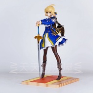 Free Shipping FATE FATE Night Saber Standing Posture Arturia Sword of Oath Beauty Ornaments Dolls Bo
