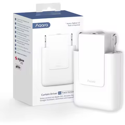 Aqara Smart Curtain Motor E1(Track Version, 1 Pack), Requires AQARA Zigbee 3.0 HUB, Electric Curtain