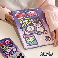 Cute Cartoon PurpleToy Story Buzz Lightyear Case For IPad10.2/10.5 Shell 2022Ipad10th 360° Stand Cover Ipad Air Cover Air4/5 Anti-fall Case Pro11 Cover Ipad Gen5 Shell Mini6 Shell
