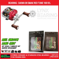 Lynx Bering Daiwa 06 Smak Red Tune 100 ceramic stainless steel fishing baitcasting spool reel