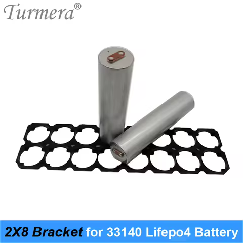 Turmera 33140 3.2V 15Ah Lifepo4 Battery Bracket Holder 2X8 Plastic Diameter 33.4mm for Battery Pack